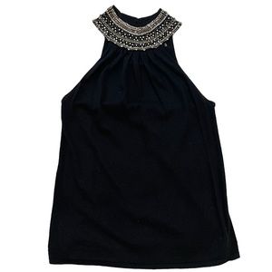 Bejeweled Halter Neck Top